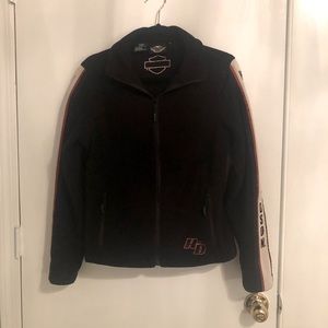 🏍Really Cute, Excellent Condition, Harley-Davidson Full Zip Up Fleece Jacket.